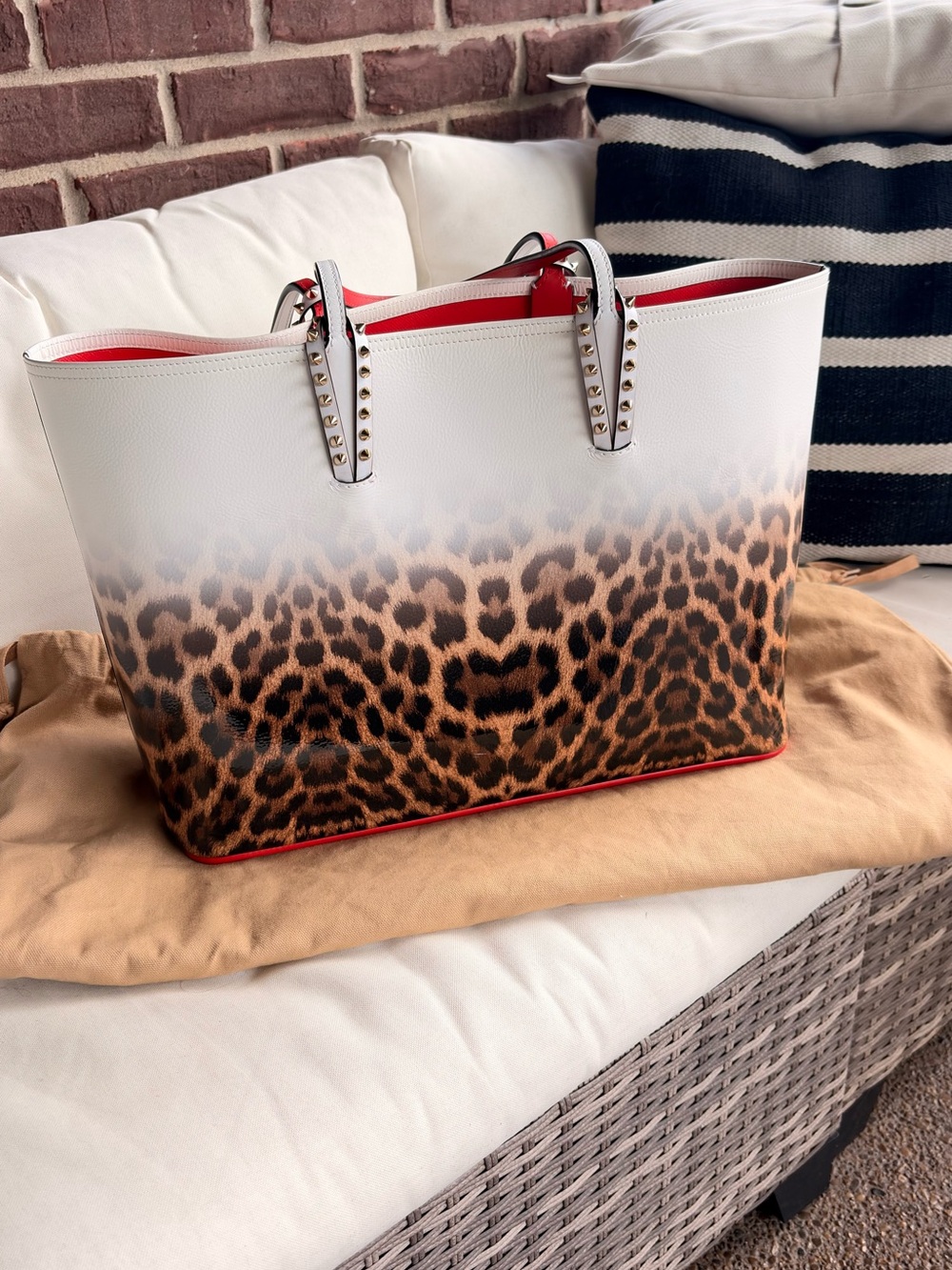 Christian Louboutin Leopard-Gradient Tote